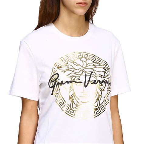 versace plain white tee|versace graphic t shirts.